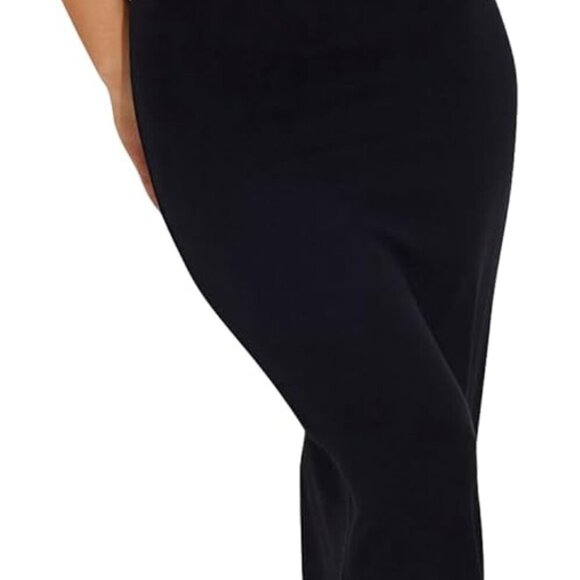 Dresses & Skirts - Women's Black Sleeveless Bodycon Dress Summer Open Back Spaghetti Strap